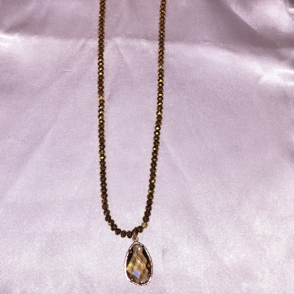 Elise M. Gold Gemstone Necklace